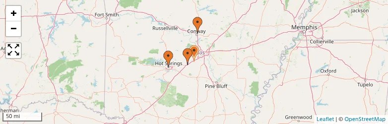 Related schools map