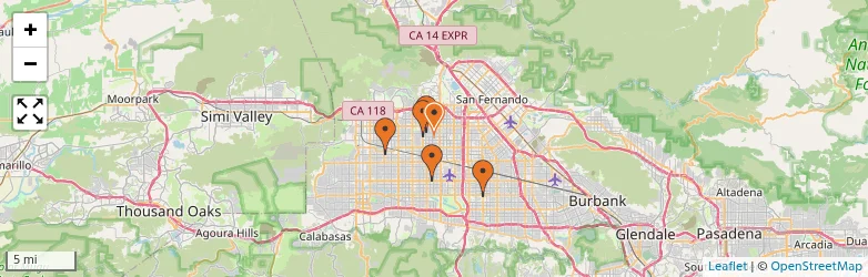 Related schools map