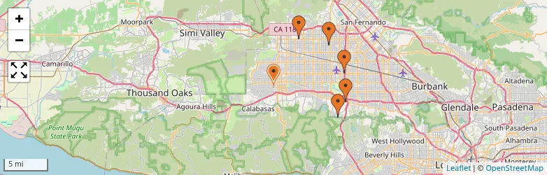 Related schools map