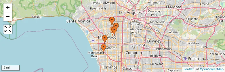 Related schools map
