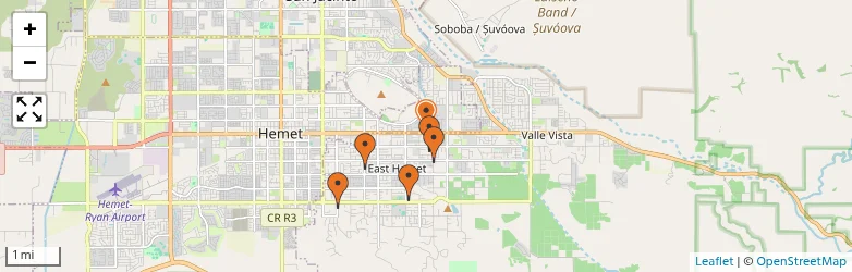 Related schools map
