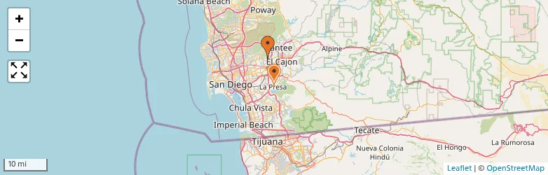 Related schools map