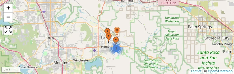 Related schools map