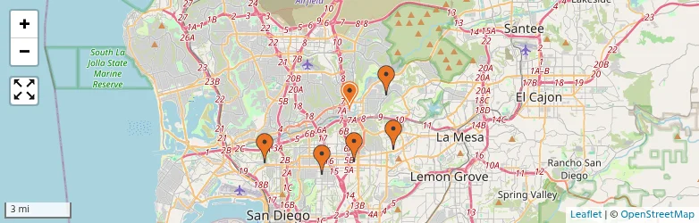 Related schools map