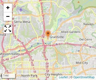 Map of Nazareth School, San Diego