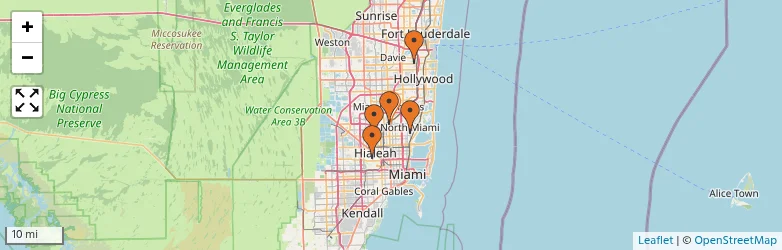 Related schools map
