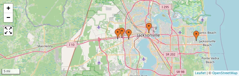 Related schools map