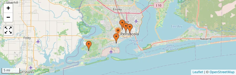 Related schools map