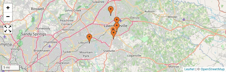 Related schools map