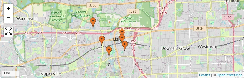 Related schools map