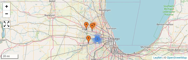 Related schools map
