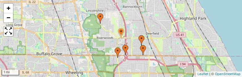 Related schools map