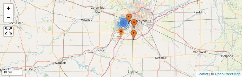 Related schools map