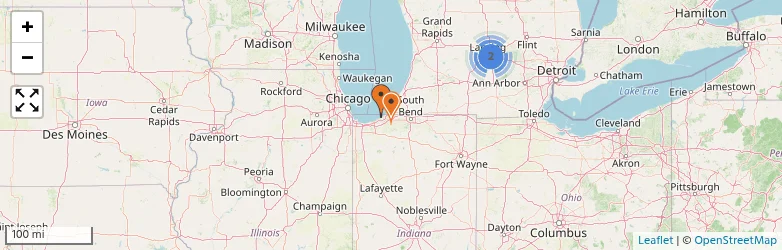 Related schools map