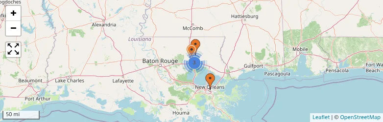 Related schools map
