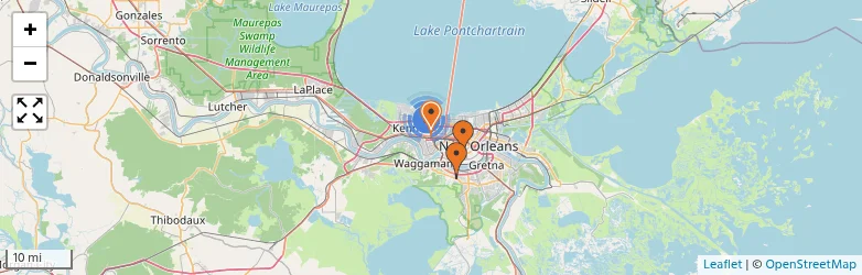 Related schools map
