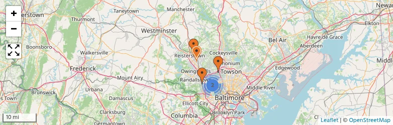 Related schools map
