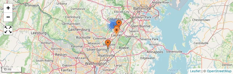 Related schools map