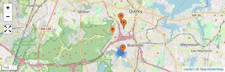 Related schools map