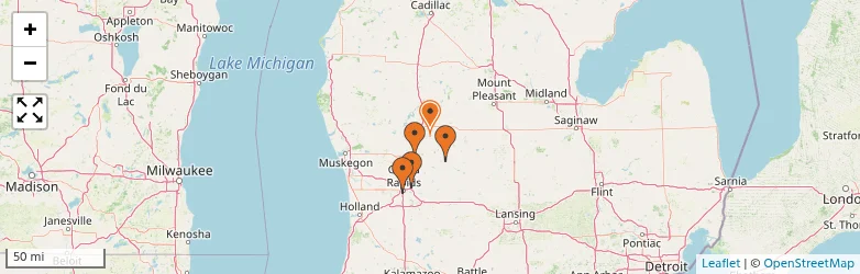 Related schools map