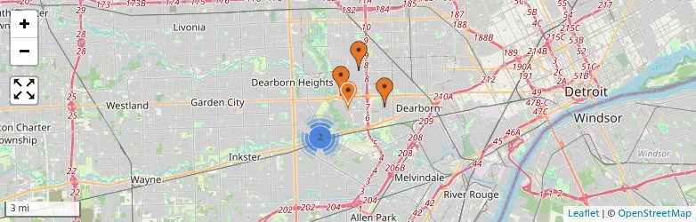Related schools map