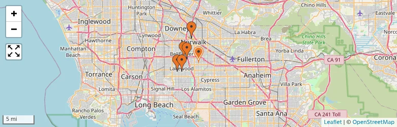 Related schools map