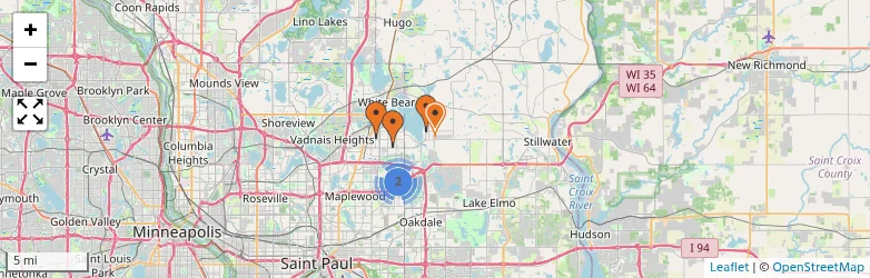 Related schools map