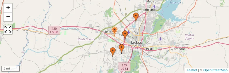Related schools map