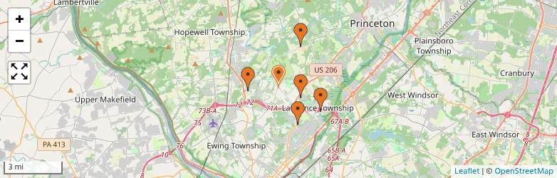 Related schools map