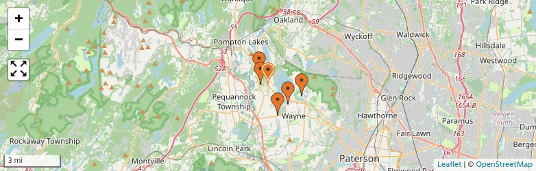 Related schools map