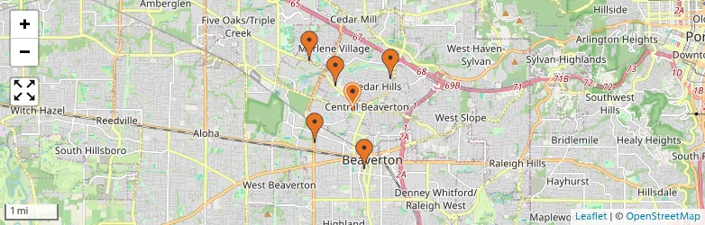 Related schools map