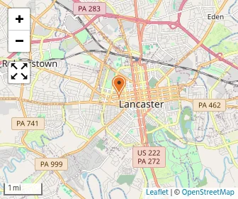 Map of Lancaster Cooperative Preschool