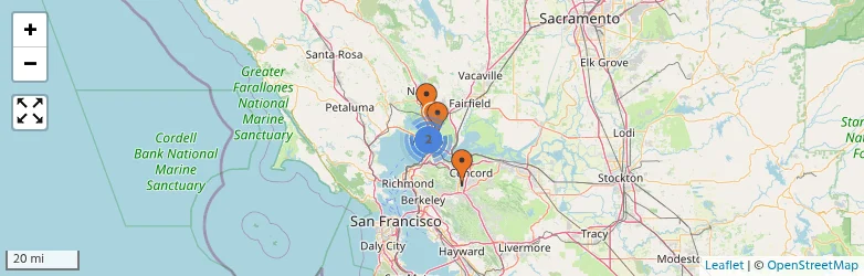 Related schools map
