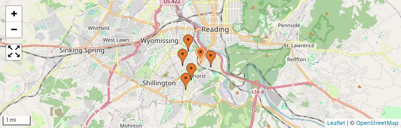Related schools map