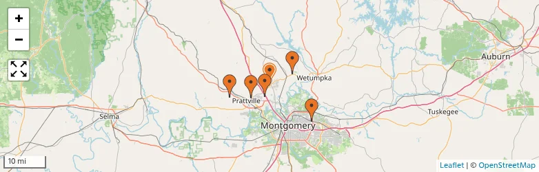 Related schools map