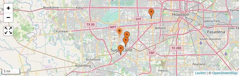 Related schools map