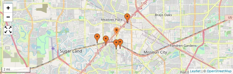 Related schools map