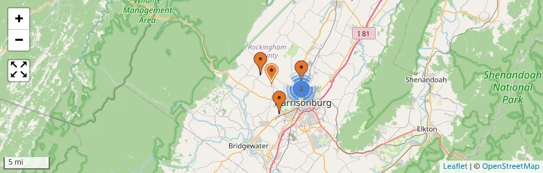 Related schools map