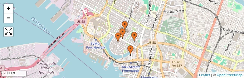Related schools map