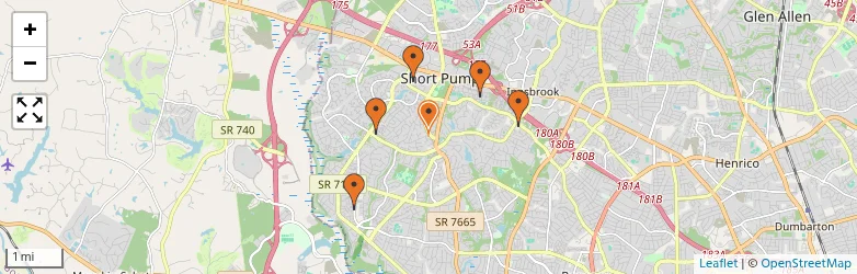 Related schools map