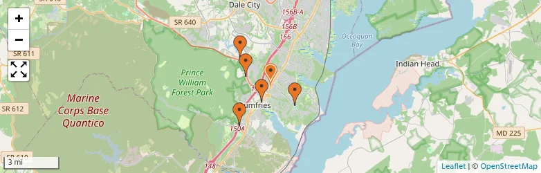 Related schools map