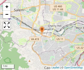 Map of Roanoke Valley Montessori School