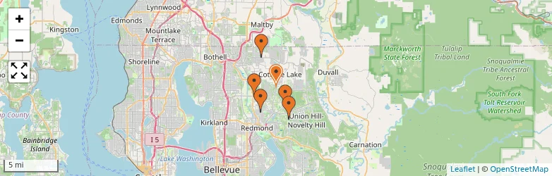 Related schools map