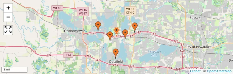Related schools map