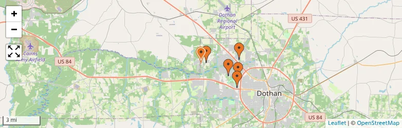 Related schools map
