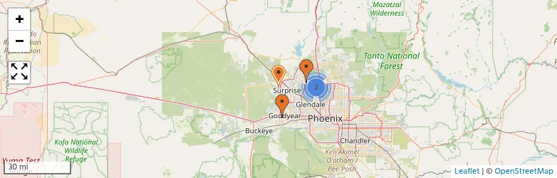 Related schools map