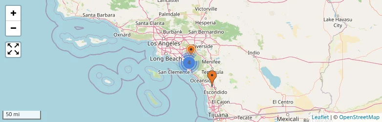 Related schools map