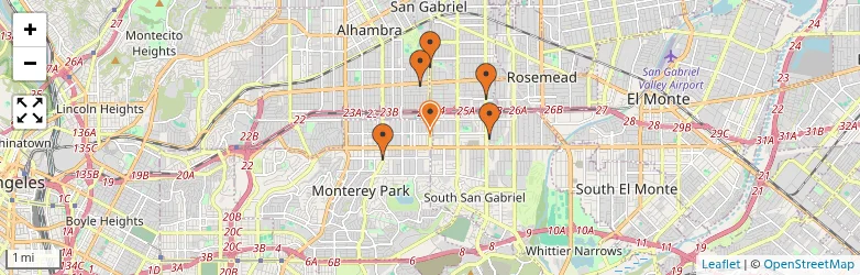 Related schools map