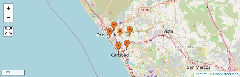 Related schools map