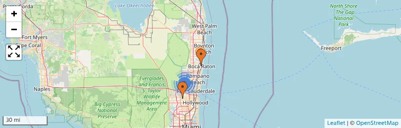 Related schools map